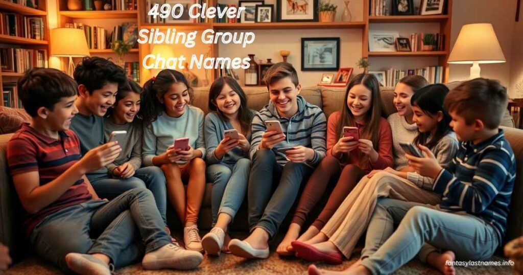 490 Clever Sibling Group Chat Names