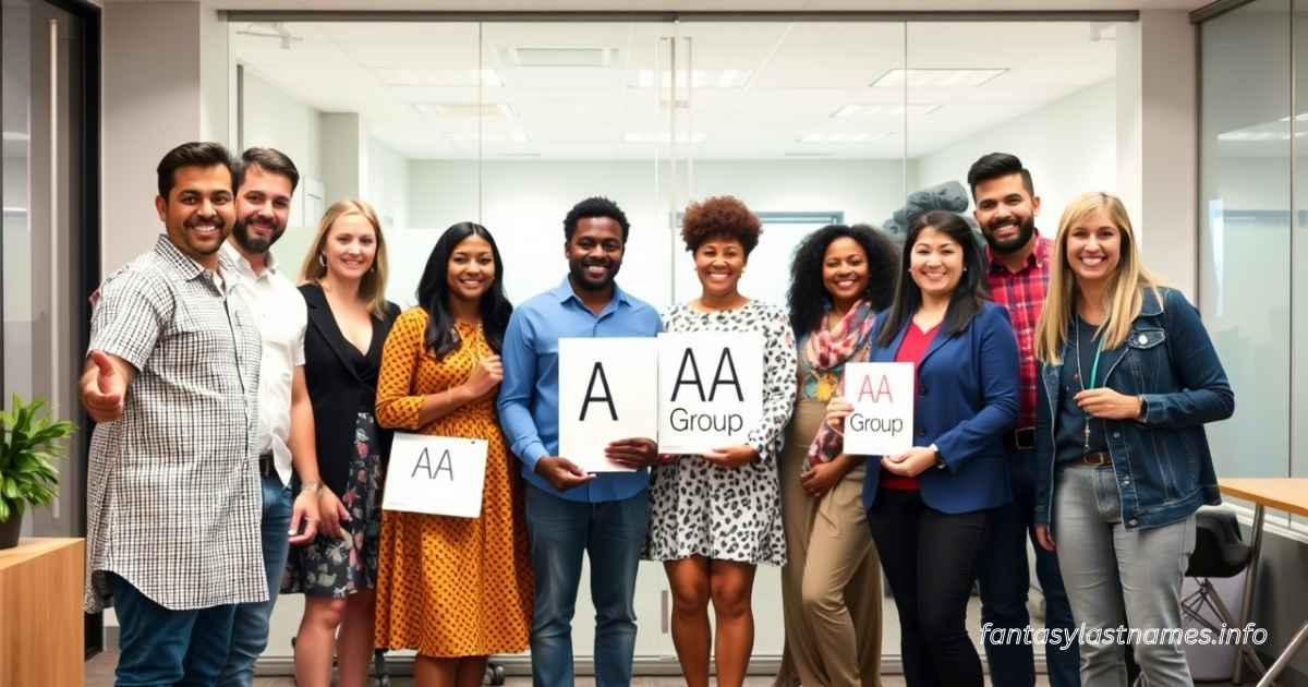 AA Group Names