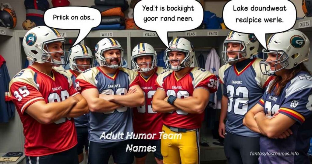 Adult Humor Team Names