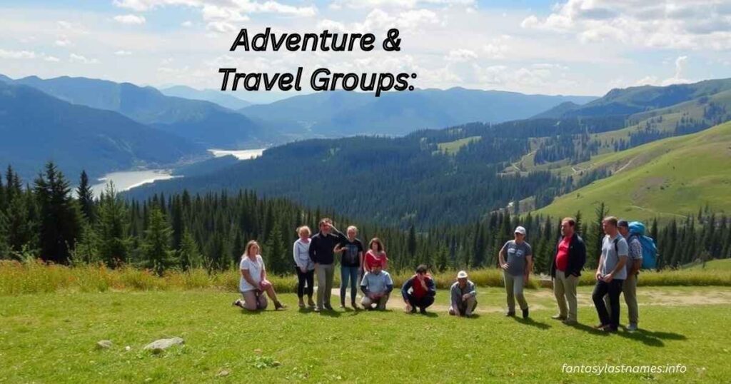 Adventure & Travel Groups:
