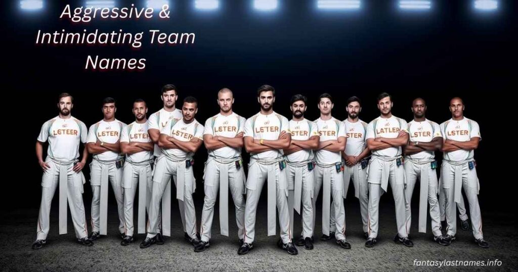 Aggressive & Intimidating Team Names