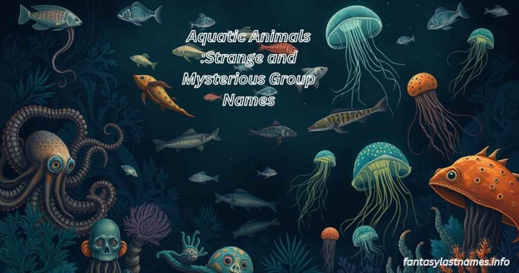 Aquatic Animals :Strange and Mysterious Group Names