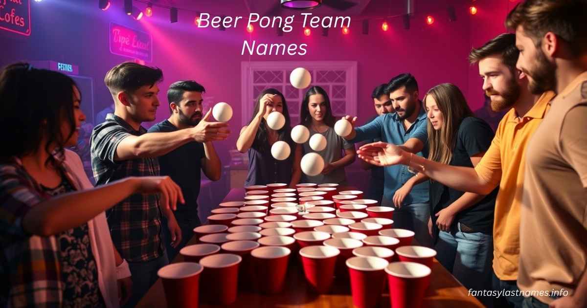 Beer Pong Team Names