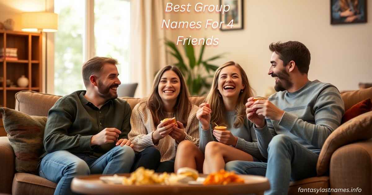 Best Group Names For 4 Friends