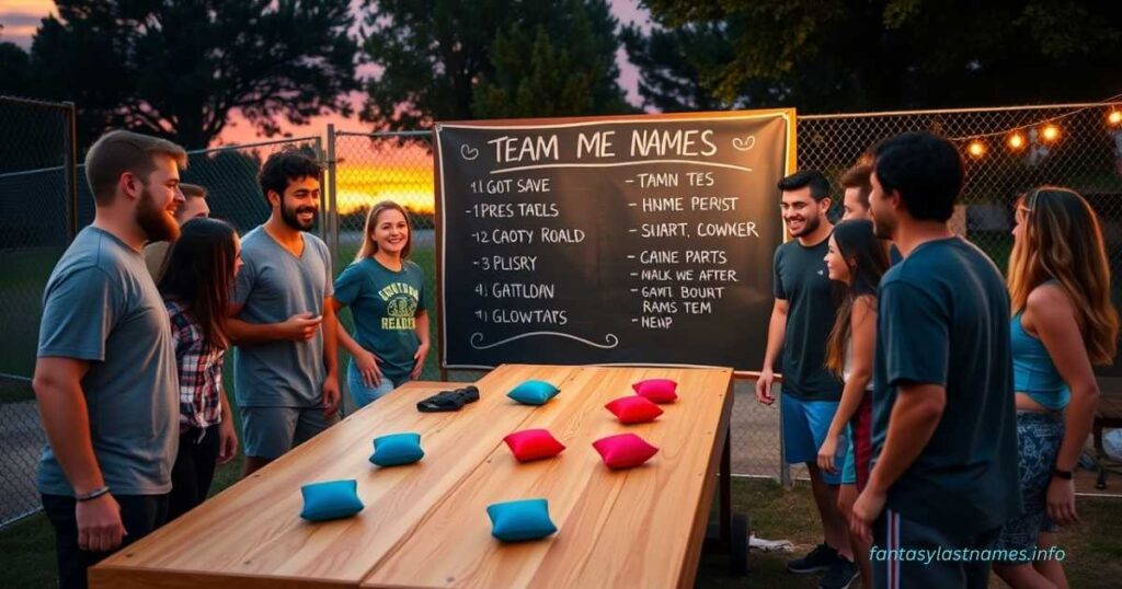 Choosing the Perfect Cornhole Team Name