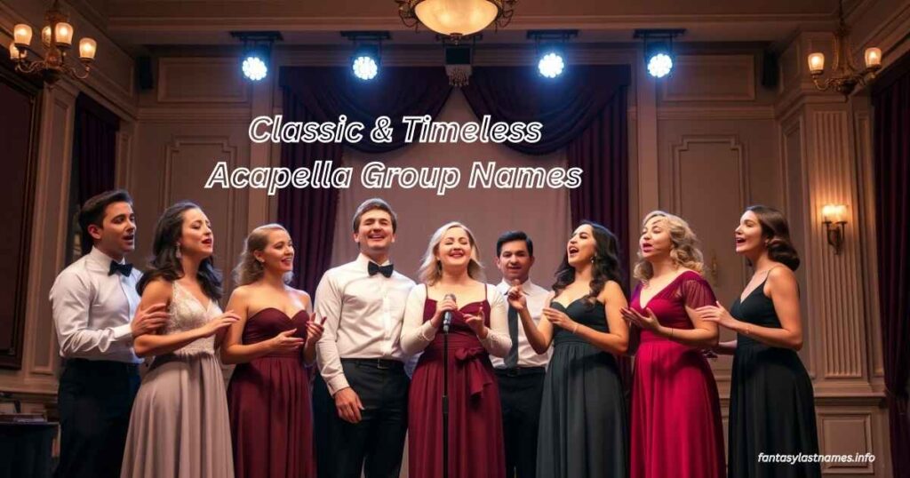 Classic & Timeless Acapella Group Names