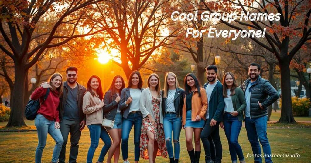 Cool Group Names For Everyone!