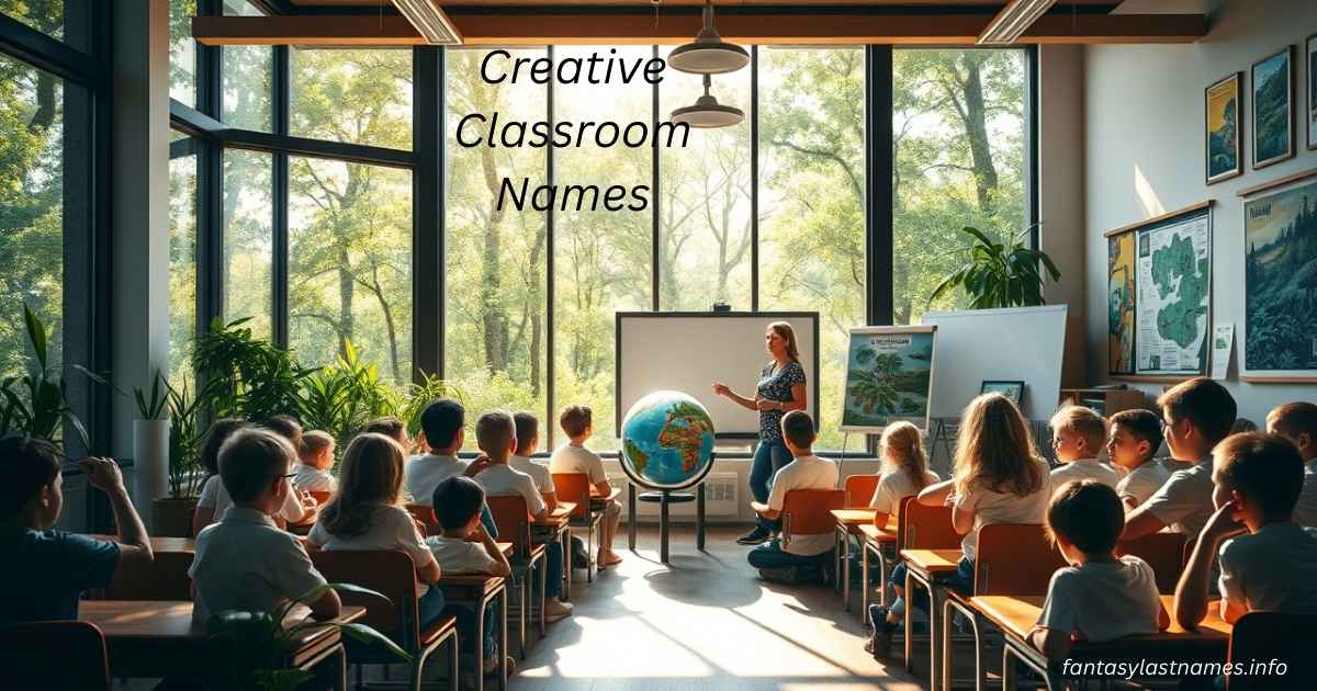 Creative Classroom Names