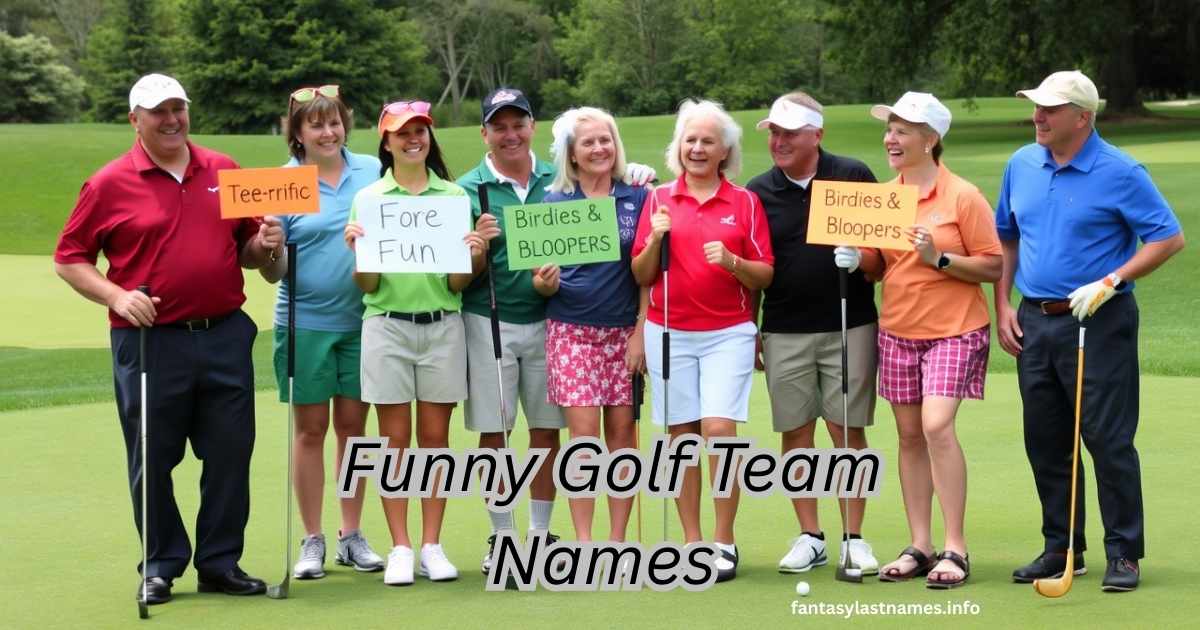 Funny Golf Team Names