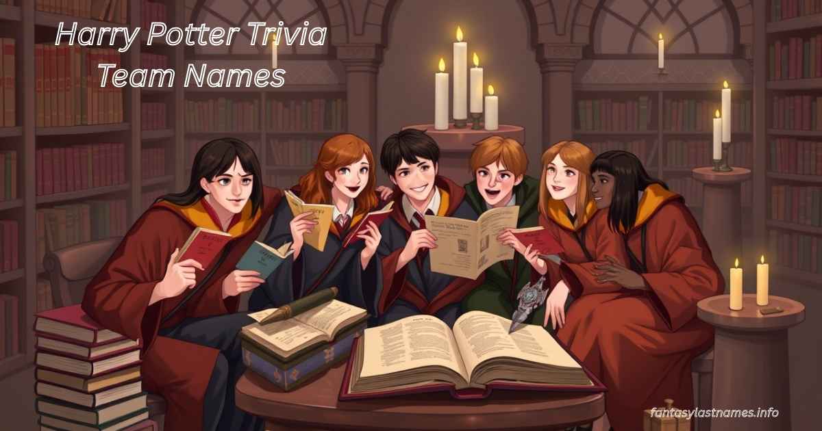 Harry Potter Trivia Team Names