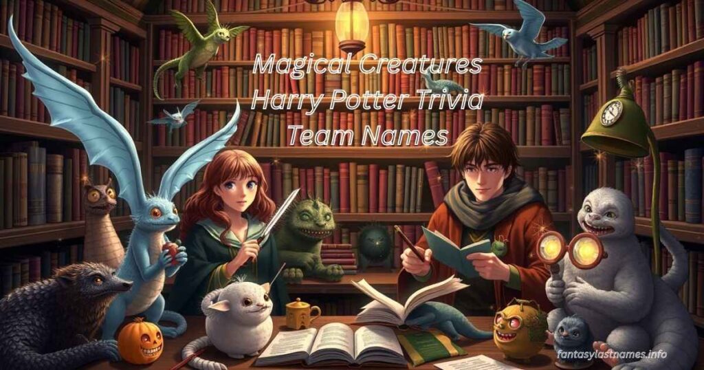 Magical Creatures Harry Potter Trivia Team Names