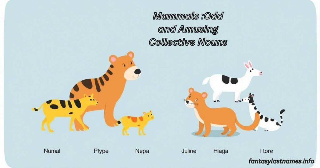 Mammals :Odd and Amusing Collective Nouns