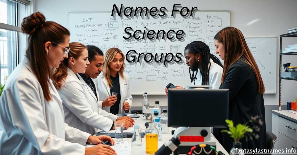 Names For Science Groups