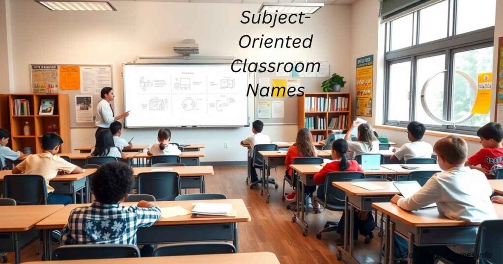 Subject-Oriented Classroom Names