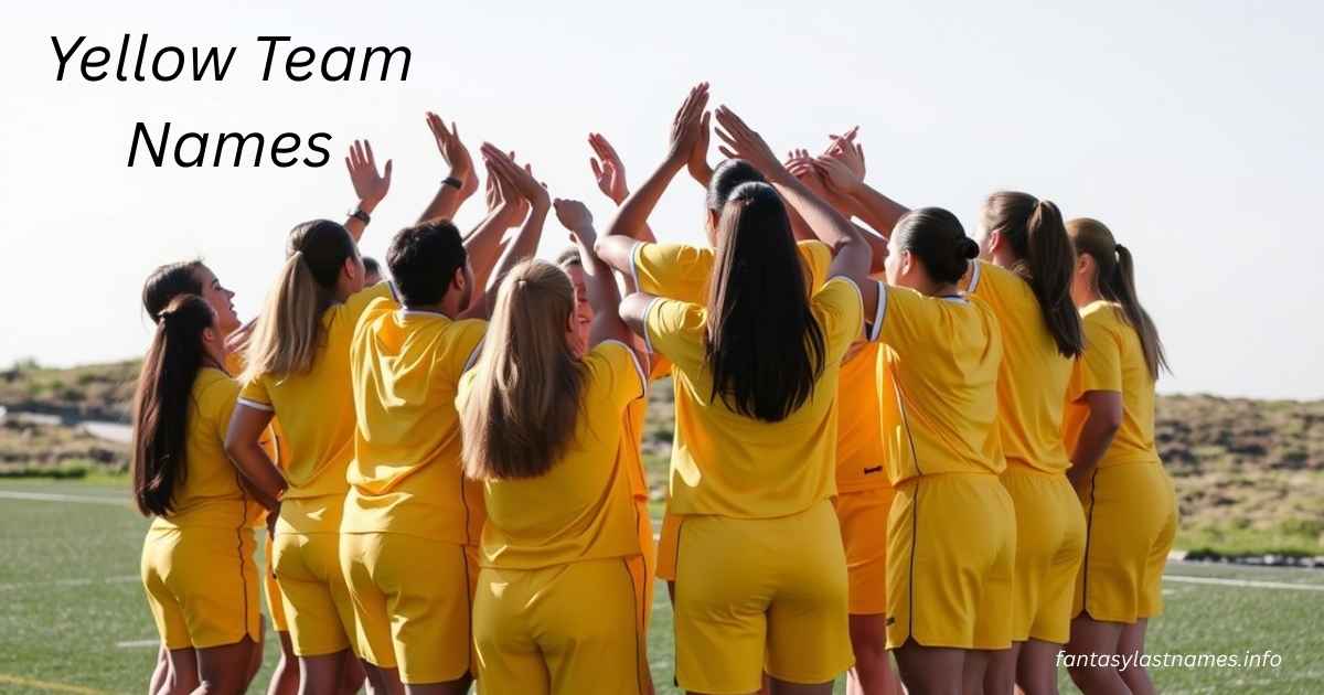 Yellow Team Names