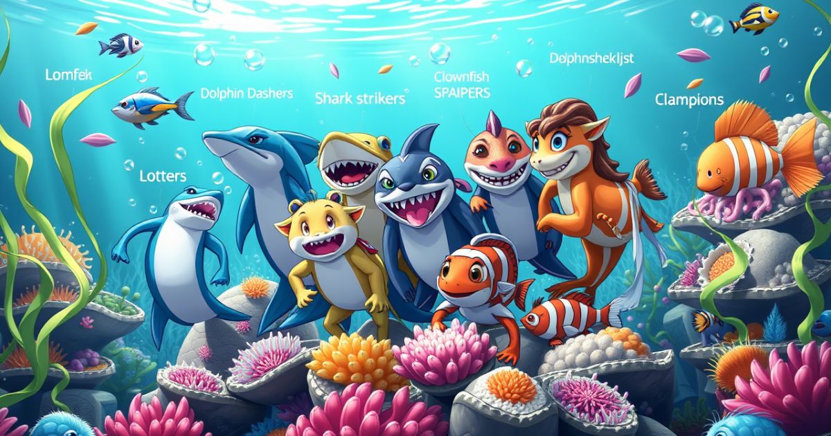 Aquatic Animal Team Names
