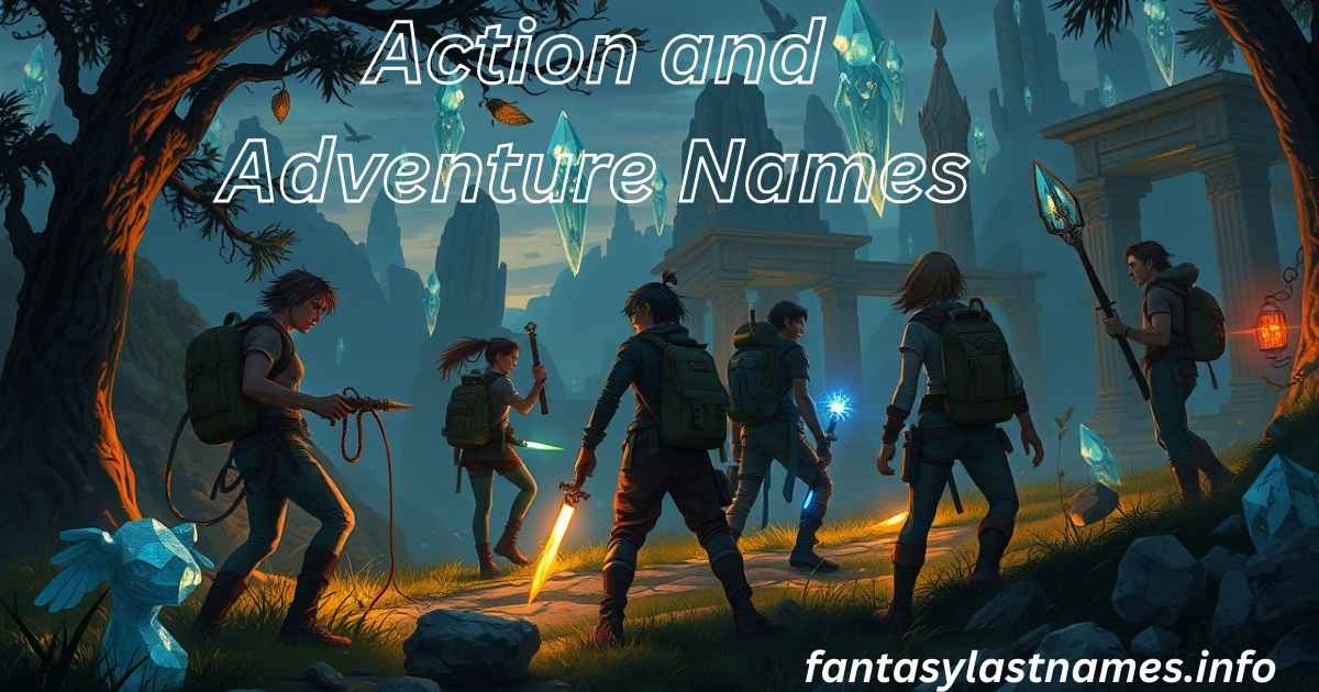 Action and Adventure Names