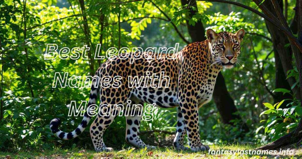 Best Leopard Names with Meaning