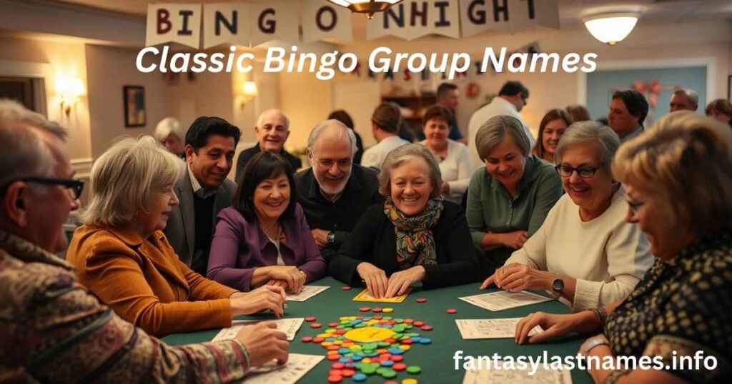 Classic Bingo Group Names