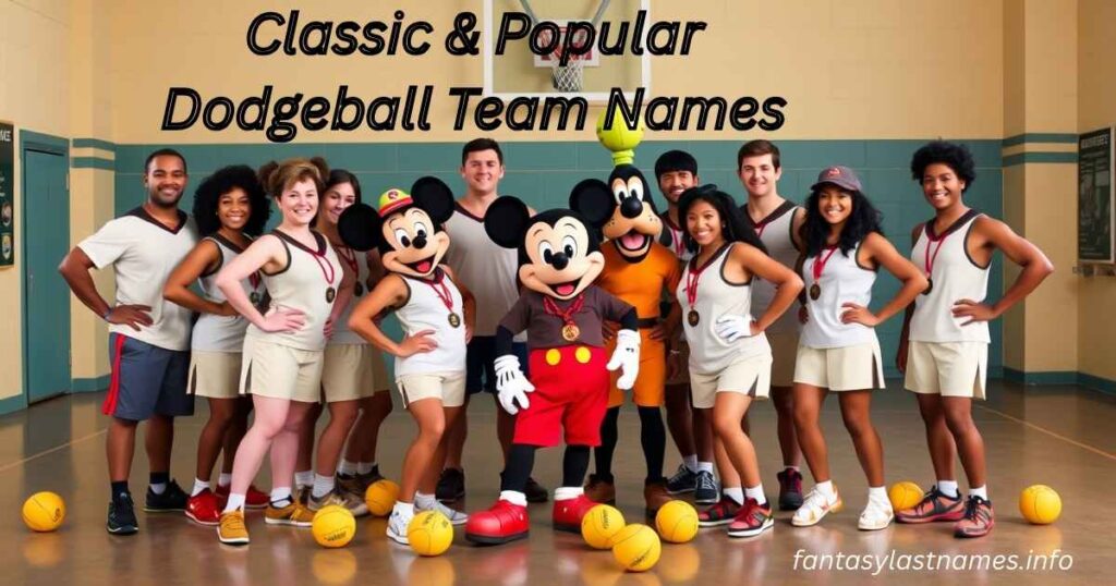 Classic & Popular Dodgeball Team Names