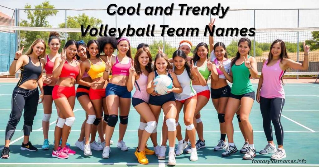 Cool and Trendy Volleyball Team Names