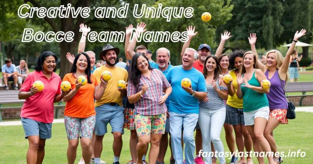 Creative and Unique Bocce Team Names