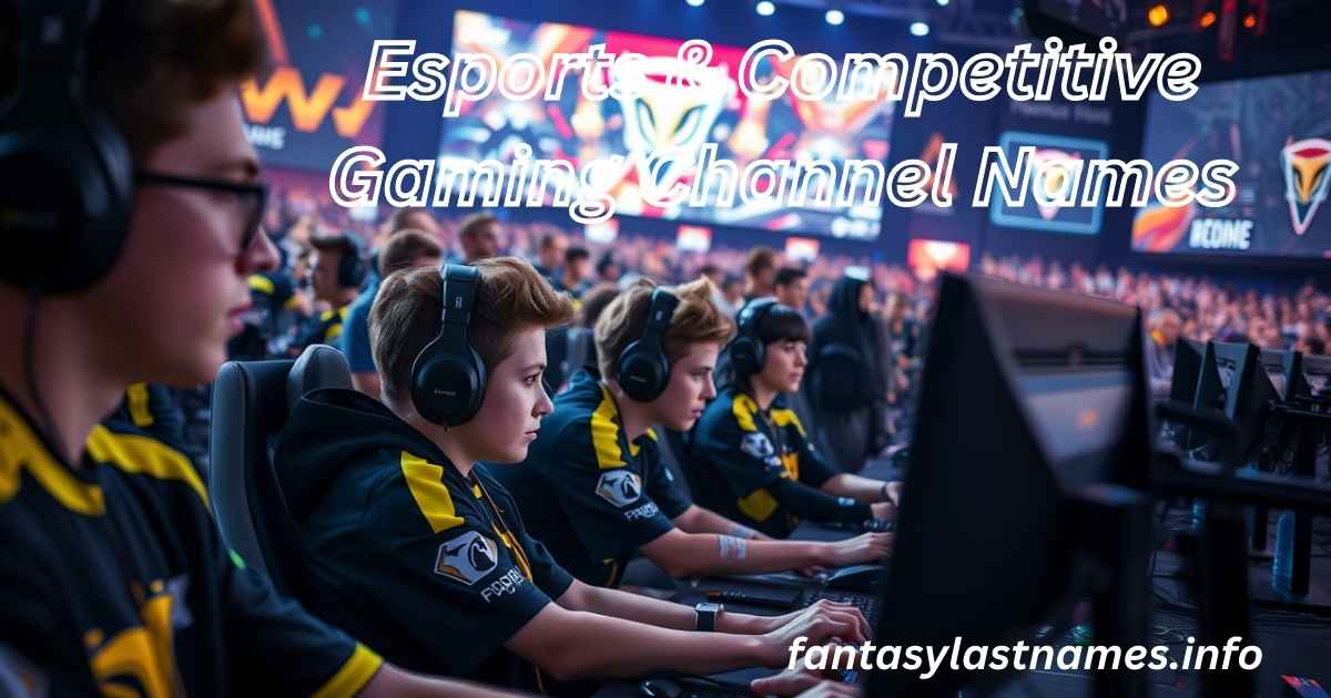Esports & Competitive Gaming Channel Names