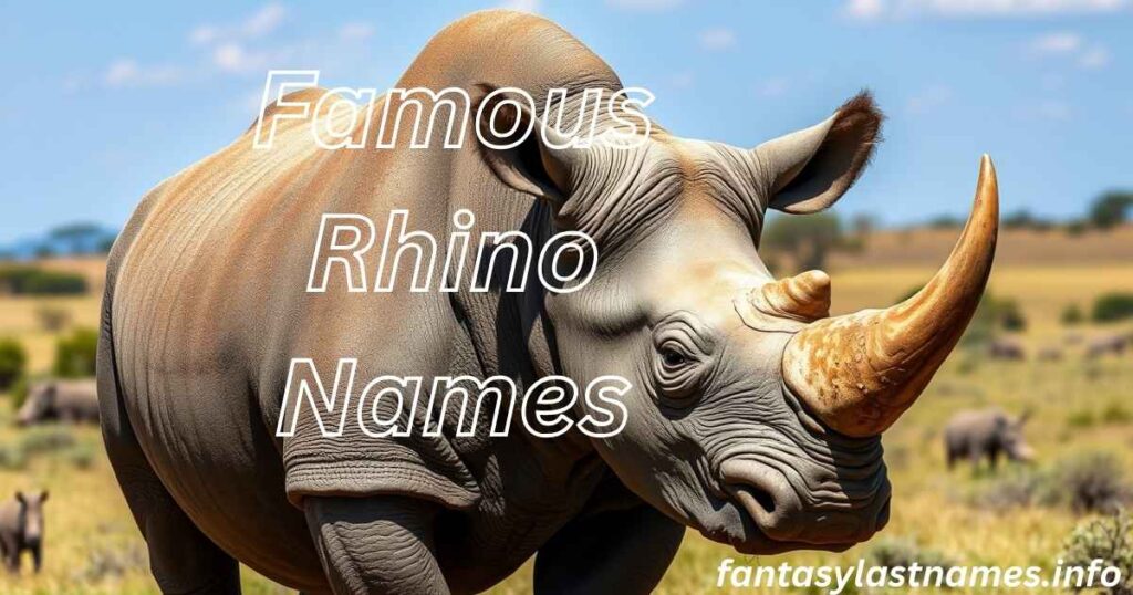 Famous Rhino Names