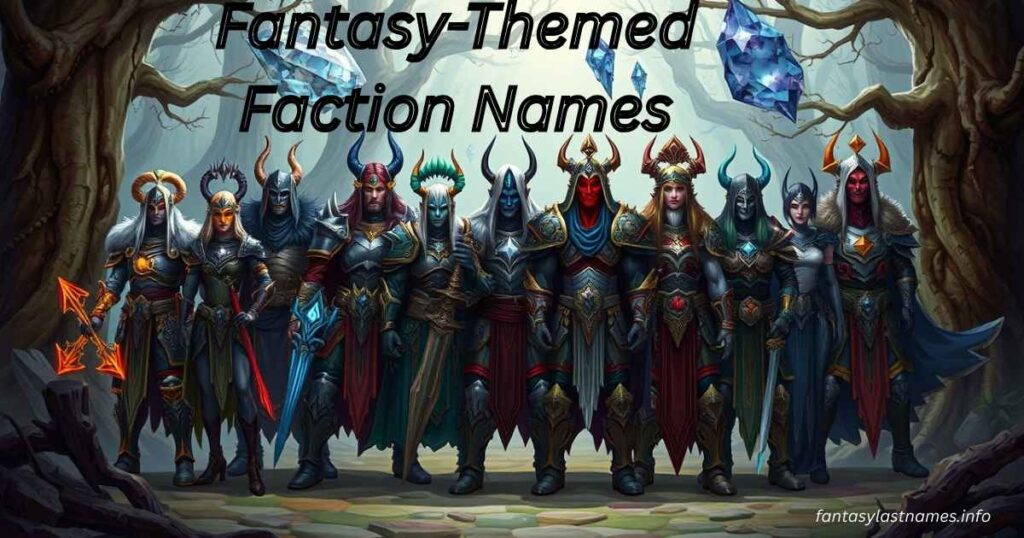 Fantasy-Themed Faction Names