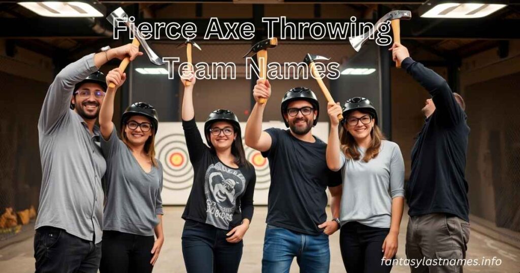 Fierce Axe Throwing Team Names