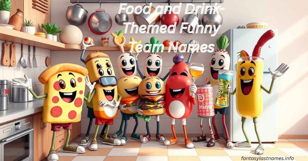 Food and Drink-Themed Funny Team Names