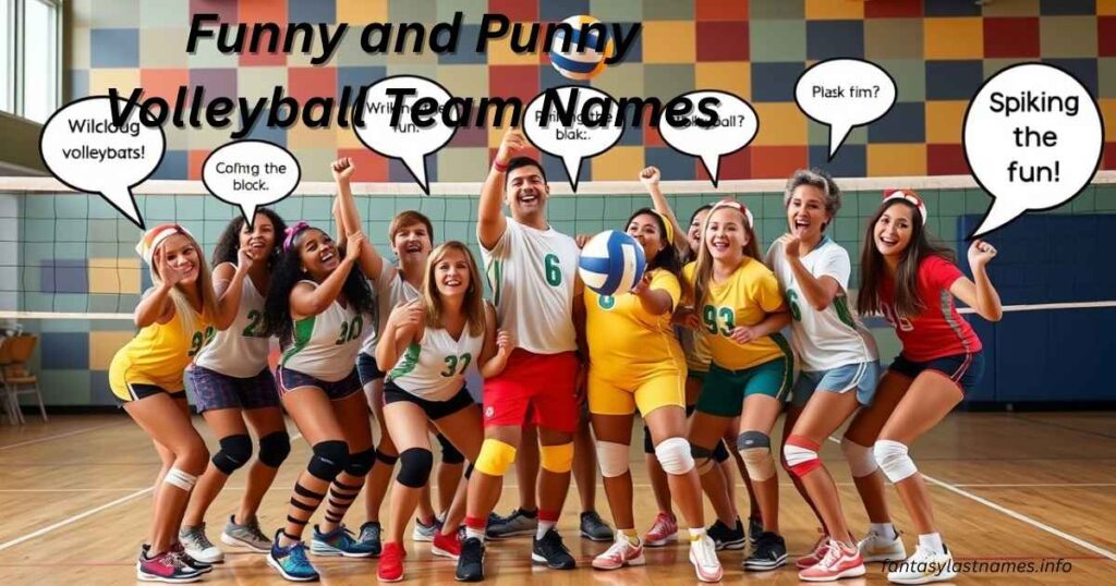 Funny and Punny Volleyball Team Names