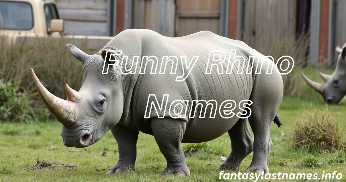 Funny Rhino Names