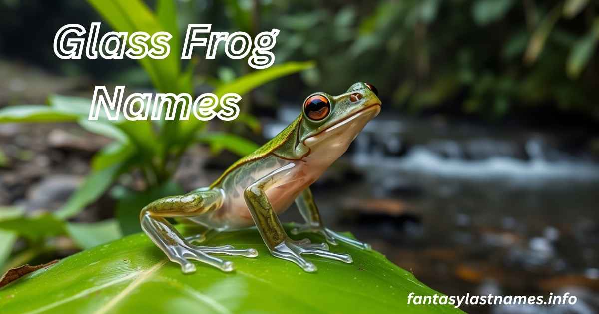Glass Frog Names