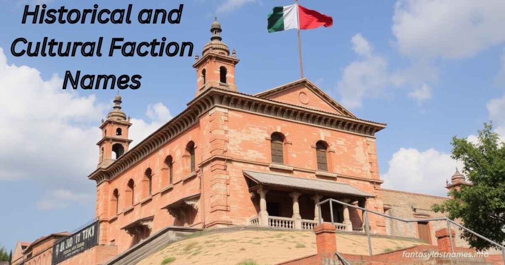 Historical and Cultural Faction Names