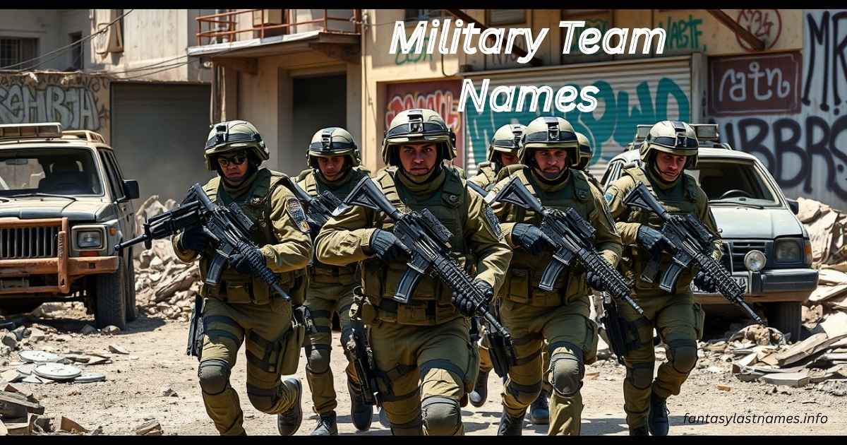 Military Team Names