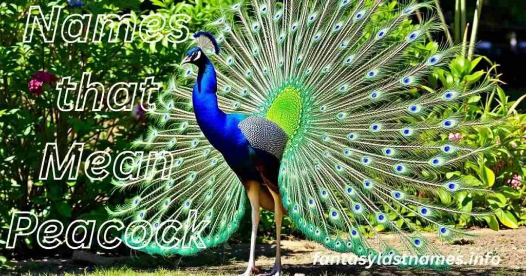 Names that Mean Peacock