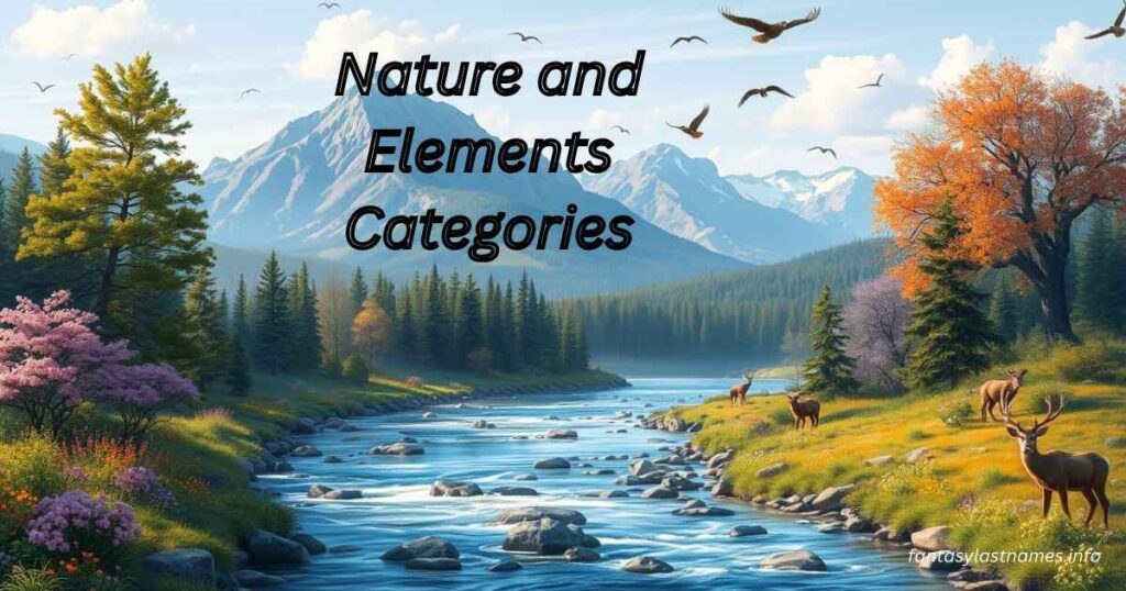 Nature and Elements Categories