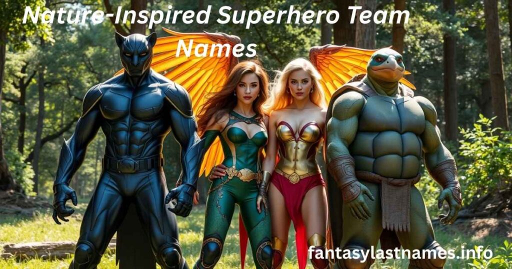 Nature-Inspired Superhero Team Names