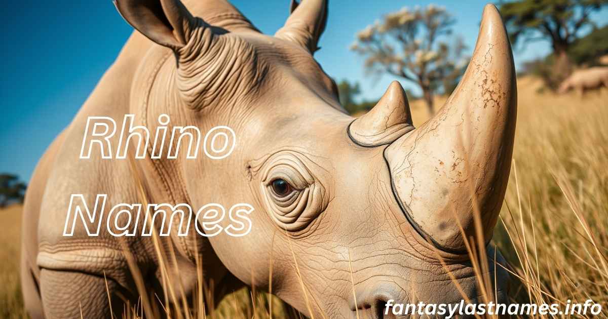 Rhino Names