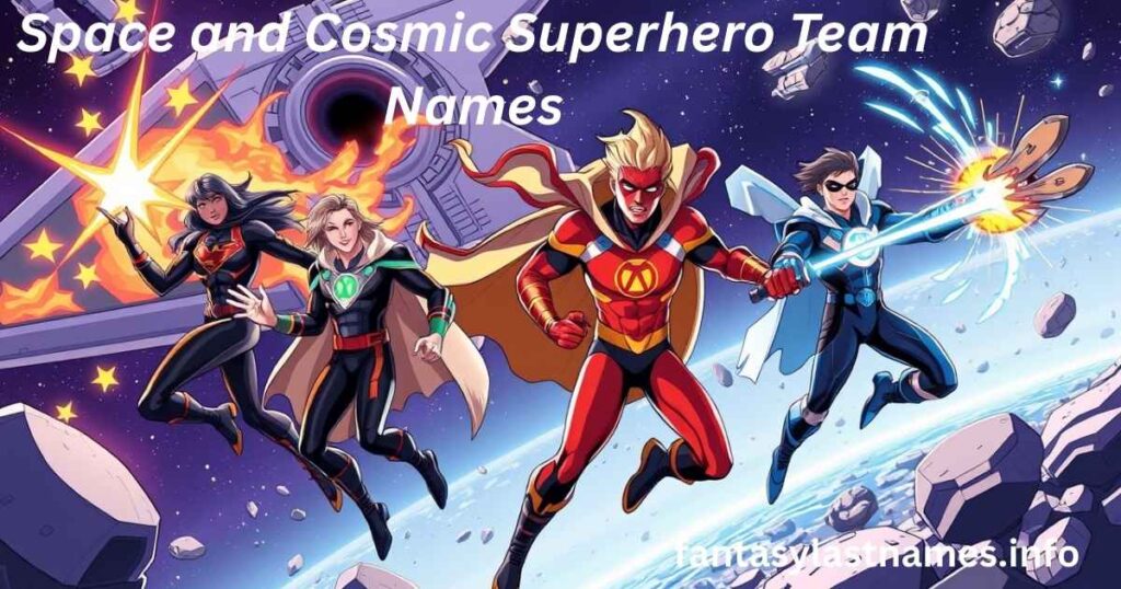 Space and Cosmic Superhero Team Names