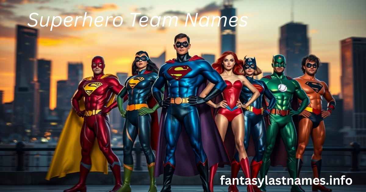 Superhero Team Names