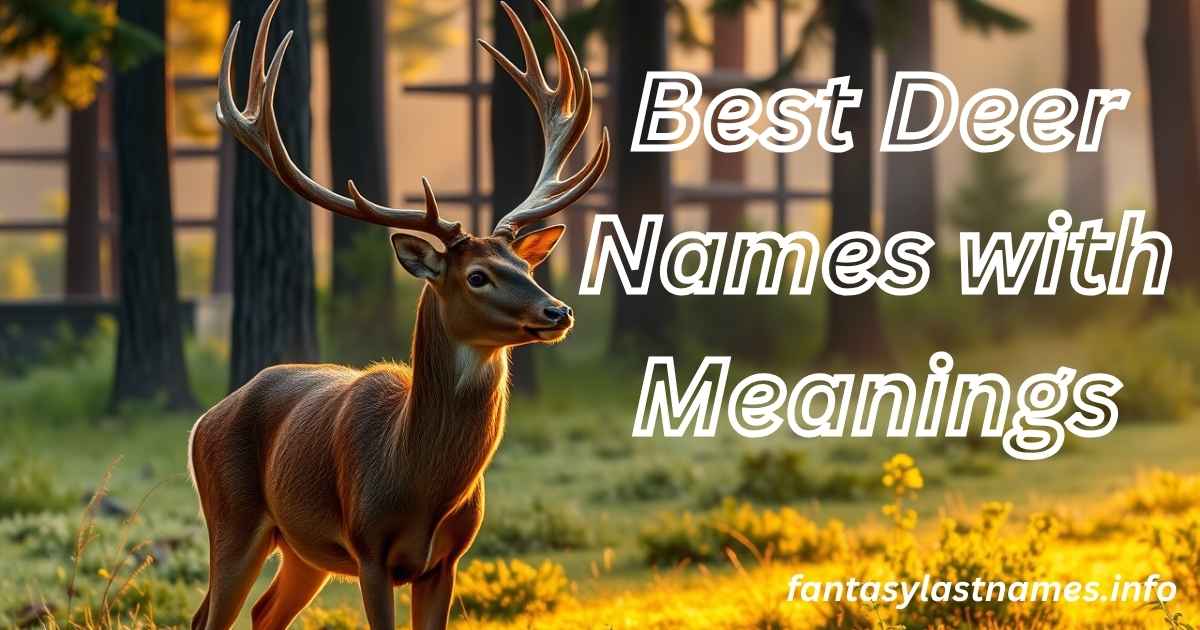 Best Deer Names with Meanings