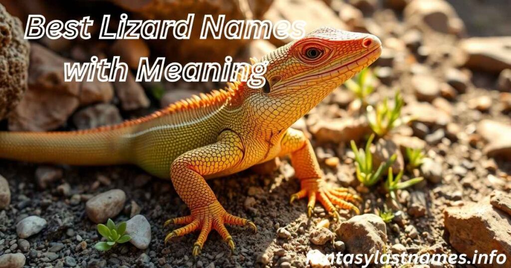 Best Lizard Names with Meaning