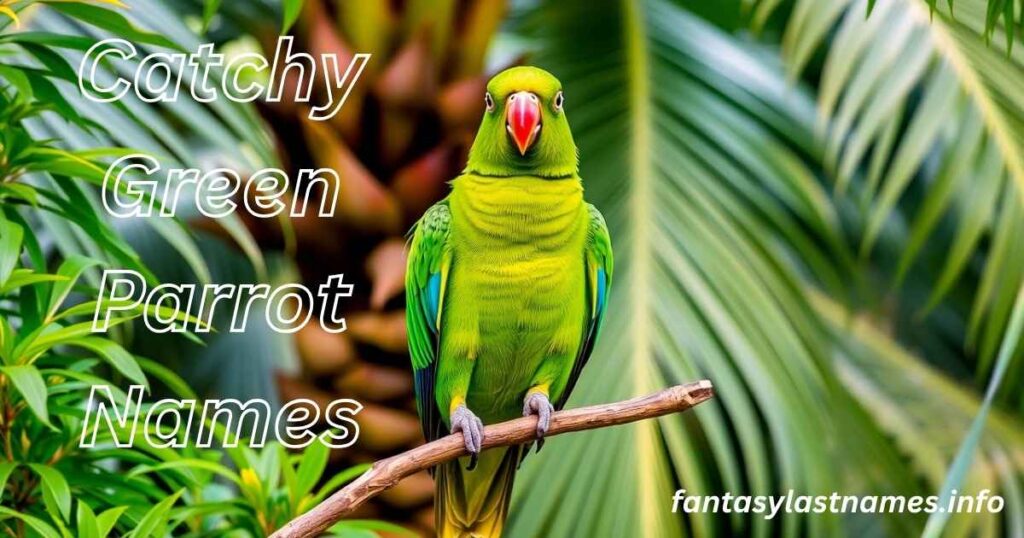 Catchy Green Parrot Names