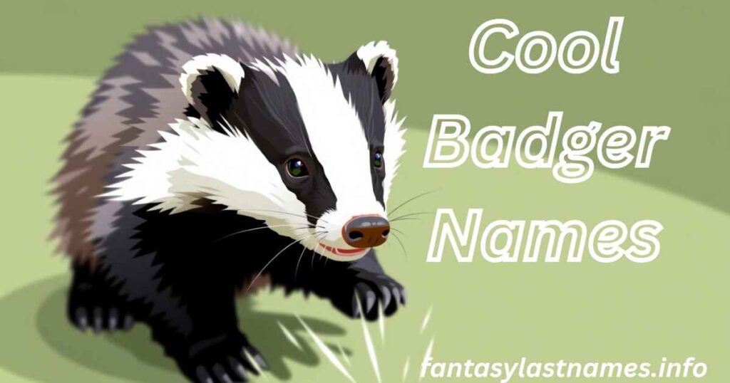 Cool Badger Names