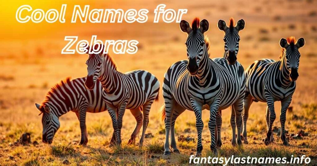 Cool Names for Zebras
