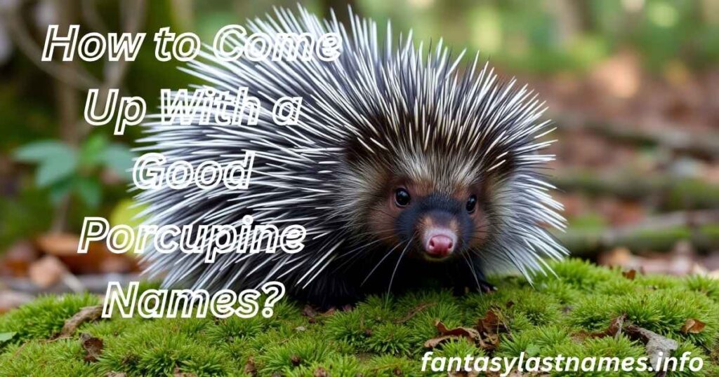 How to Come Up With a Good Porcupine Names?