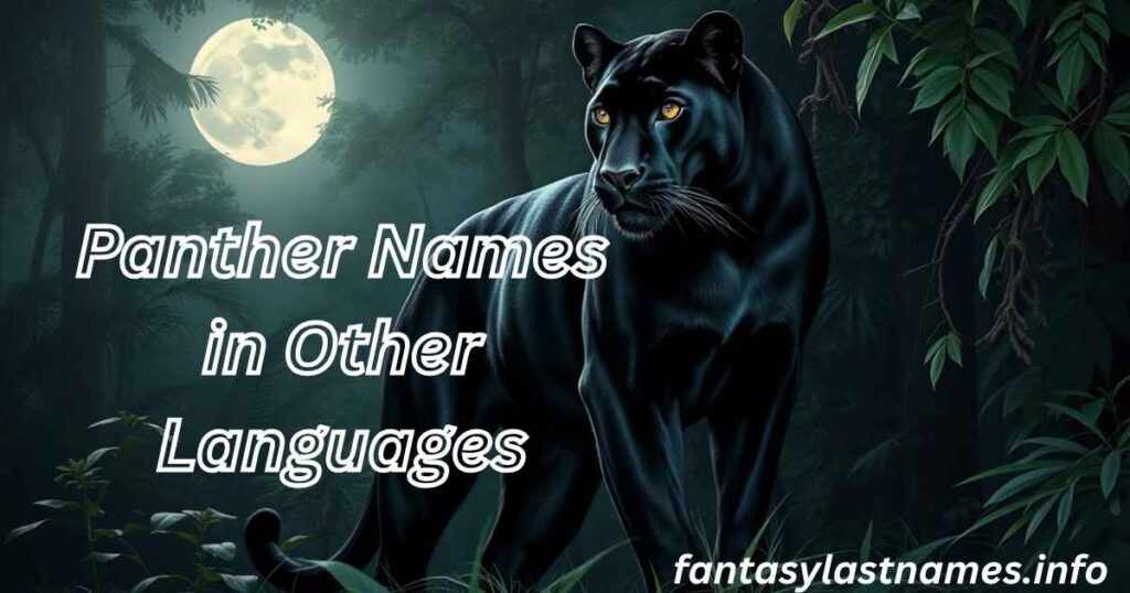 Panther Names in Other Languages