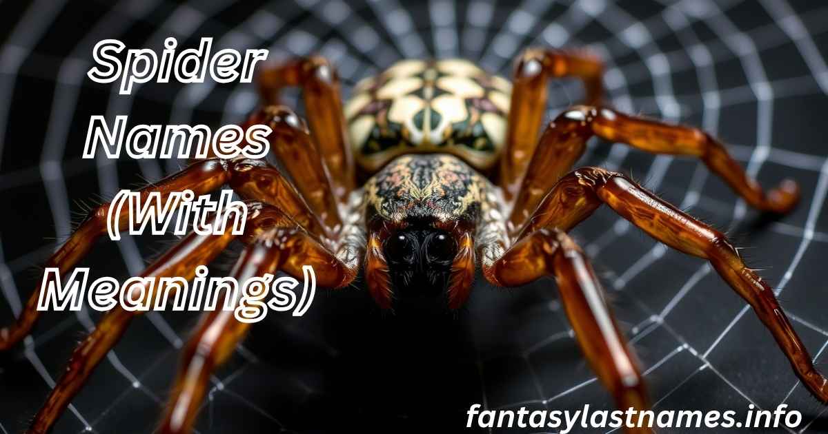 Spider Names (With Meanings)